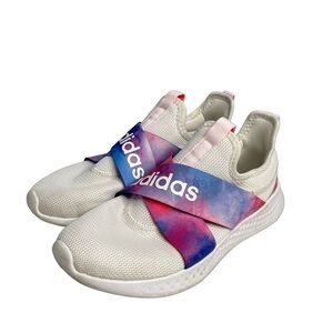 Adidas Puremotion adapt running sneakers. Women size 7.5. Tie-dye  ribbon design